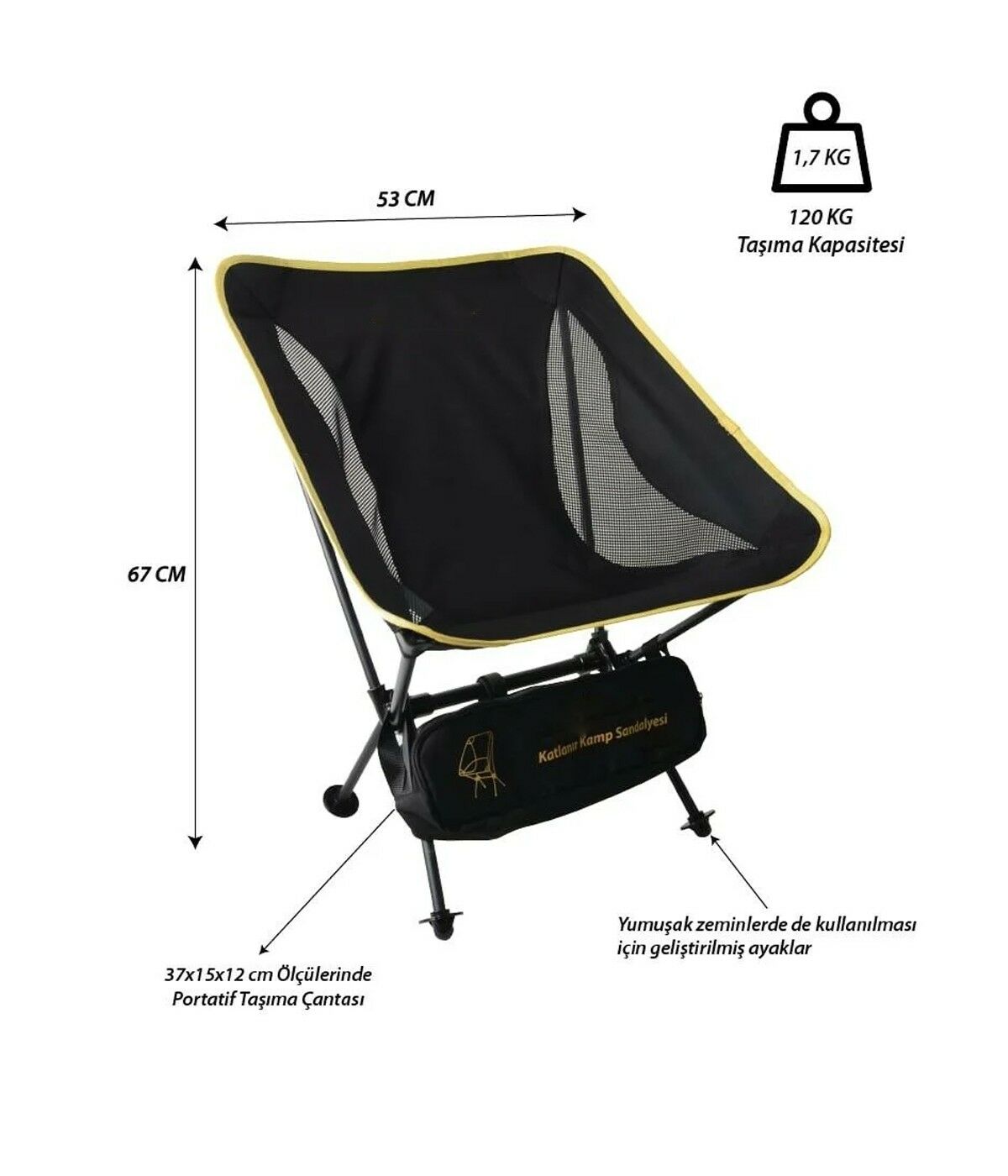 Yek Outdoor 2 Kişilik Alüminyum Kamp Masası ve Sandalye Seti