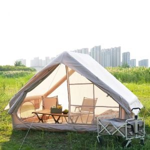 Yek Outdoor 6 Kişilik 4 Mevsim Pompalı ve Soba Çıkışlı Şişme Çadır 300x210x200cm