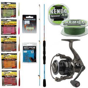 YekOutdoor Silikonlu LRF Seti Okuma Fuel Spin 213 cm 0-8 gr Lrf Kamışı&Dam Quıck 2 2000 Fd 5+1 BB Olta Makinesi