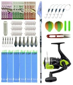 YekOutdoor Okuma Surf Kamışı Olta Seti Okuma Wave Power Tele Surf 4.20 cm 100-200 gr 5 Parça Surf Kamışı&Okuma Fin Chaser X FNX-60NG Neon Green 1BB Olta Makinesi