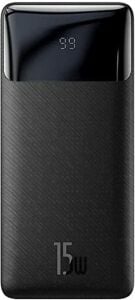 Baseus Bipow Dijital Ekranlı 15W 10.000 mAh Powerbank Siyah