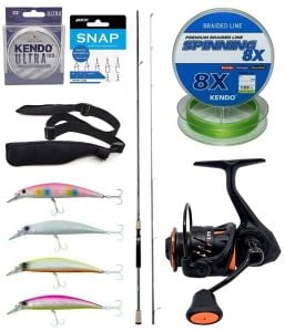 Yek Outdoor Spin Olta Seti Okuma Azaki Spin 244 cm 7-28 gr 2 Parça Spin Kamışı&Savage Gear Orange LTD 3000 FD 8+1BB Olta Makinesi