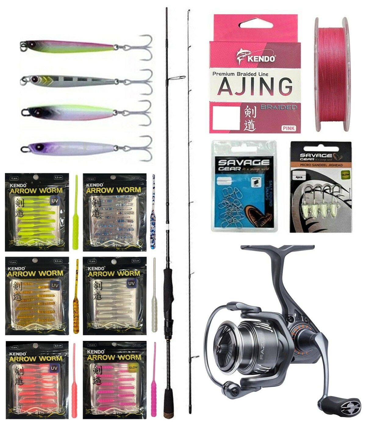 YekOutdoor ULTRA LRF Seti Savage Gear SG2 Ultra Light Game 2.13M 2-10GR &Savage Gear Fazor 1000 Olta Makinesi