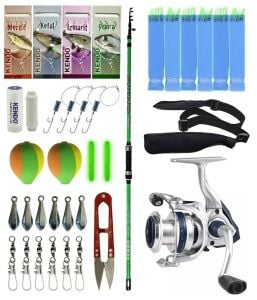 Yek Outdoor Tekne Olta Seti Kendo Spider Boat 2.10cm Olta Kamışı&Okuma ARIA-6000a Olta Makinesi