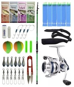 Yek Outdoor Tekne Olta Seti Kendo Spider Boat 1.60cm Olta Kamışı&Okuma ARIA-6000a Olta Makinesi