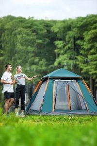 Yek Outdoor 4 Kişilik Tam Otomatik Tenteli Kamp Çadırı 240x240x160