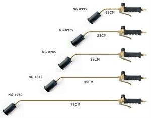 NURGAZ PROPAN TAV VE KAYNAK TAKIMI 57 MM METAL BAŞLIKLI TETİKLİ 33 CM BOYUN