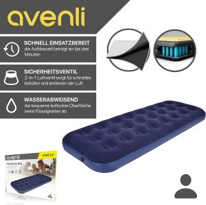 Avenli 20411 Tek Kişilik Şişme Yatak 191x73x22 cm