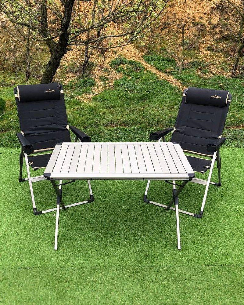 XXL MASA + 2 LÜX SANDALYE SET
