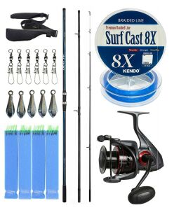 YekOutdoor Profesyonel Olta Seti Shimano Kamış Alivio Surf T 450 BX-G 4,50m 225g 3pc&Okuma Ceymar C-6000A 7+1BB Olta Makinesi