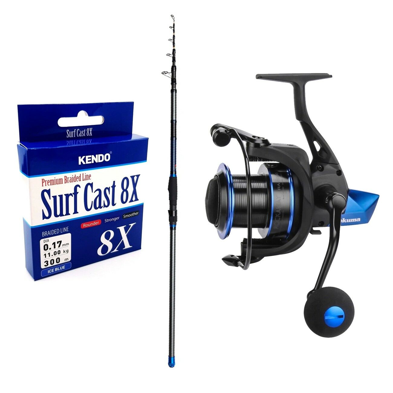 Yek Outdoor Profesyonel Olta Seti Dam Imax 4.20M100-250G Surf Kamışı&Okuma Rockaway RA-6000 Olta Makinesi