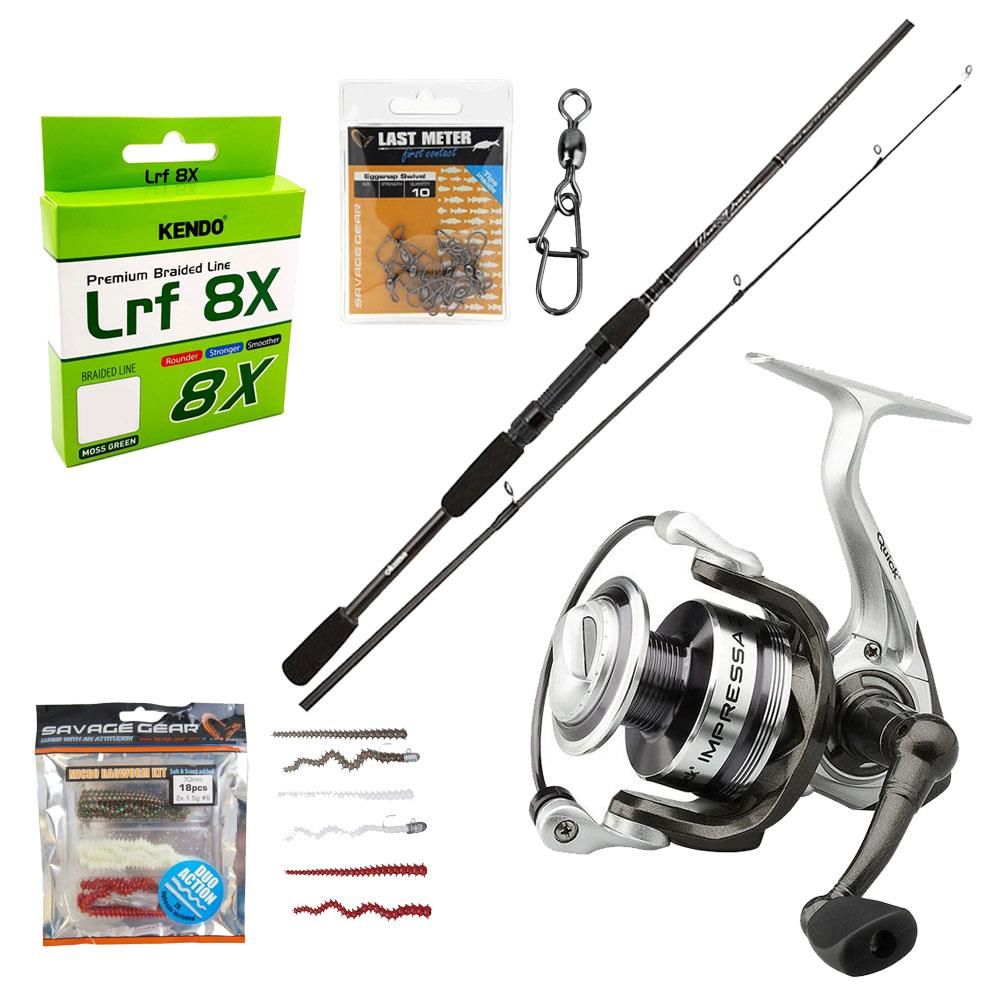 YekOutdoor Okuma LRF Olta Seti Okuma Wave Power 213 cm 0-8 gr Lrf Kamışı&Dam Quick Impressa 3 2500 FD 2+1BB Olta Makinesi