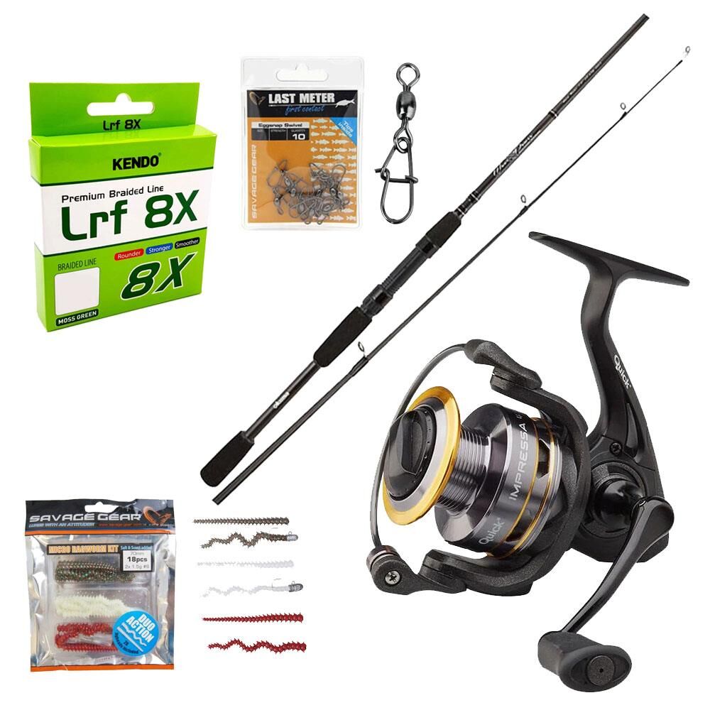 YekOutdoor Okuma LRF Olta Seti Okuma Wave Power 213 cm 0-8 gr Lrf Kamışı&Dam Quick Impressa 4S 2500S FD 3+1BB IGSP Olta Makinesi