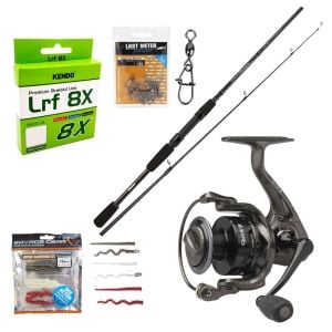 YekOutdoor Okuma LRF Olta Seti Okuma Wave Power 213 cm 0-8 gr Lrf Kamışı&Dam Quıck 2 2000 Fd 5+1 BB Olta Makinesi