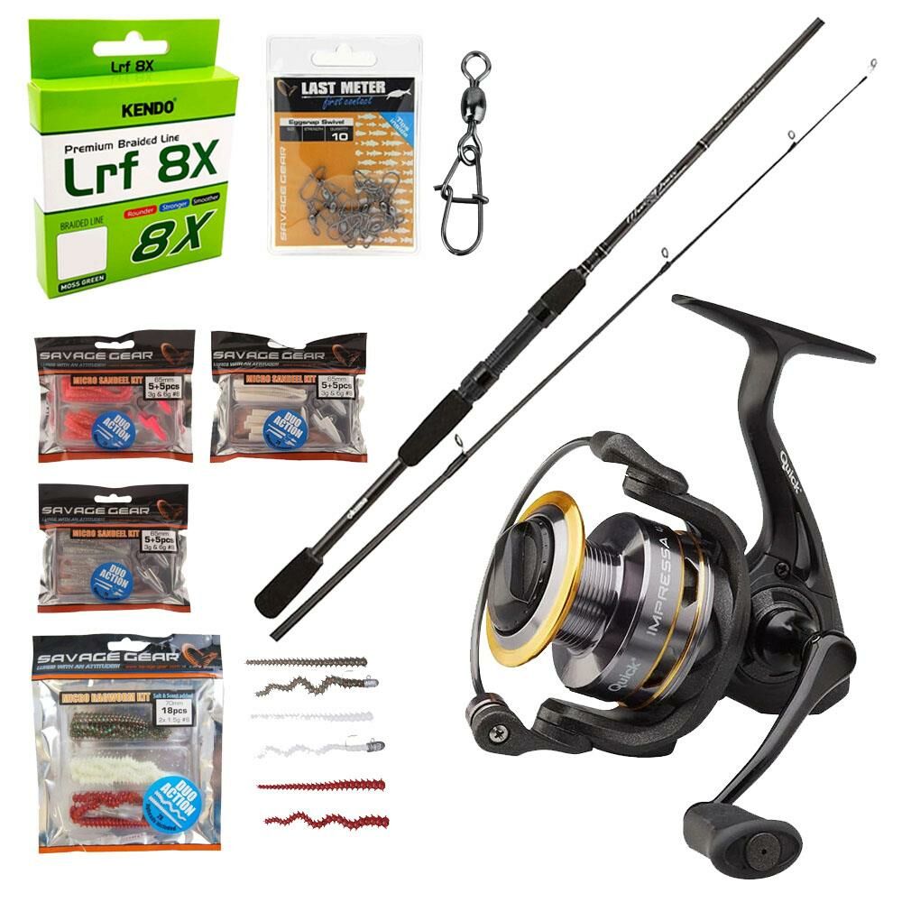 YekOutdoor Okuma LRF Olta Seti Okuma Wave Power 228 cm 2-12 gr Lrf Kamışı&Dam Quick Impressa 4S 2500S FD 3+1BB IGSP Olta Makinesi