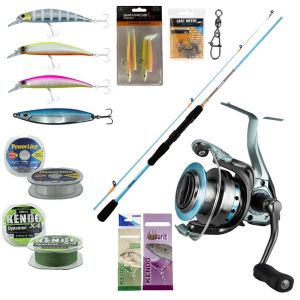 YekOutdoor Spin Olta Seti Okuma Fuel Spin 2,44 cm 15-40 gr 2 Parça Spin Kamışı&Okuma Alarıs ALS-30 Olta Makinesi