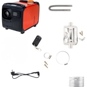 Sensation 5 Kw Webasto Muadili Taşınabilir Dizel Isıtıcı (12V-220V) Kırmızı