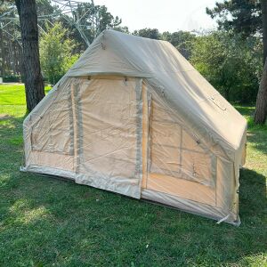 Yek Outdoor 210D Oxford 6 Kişilik 4 Mevsim Soba Çıkışlı Şişme Kamp Çadırı – Pompalı, 210x300x190 cm
