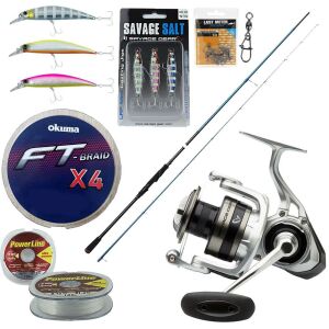 YekOutdoor Spin Olta Seti Savage Gear SGS6 4000 FD 6+1BB Olta Makinesi&Savage Gear SGS2 All-Around 8'3''/2.51m 10-35 gr 2 Parça