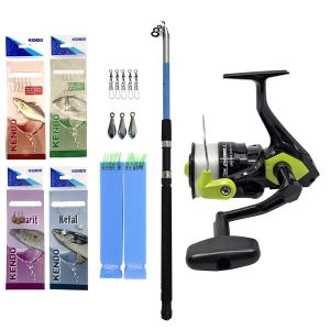 Yek Outdoor Hazır Olta Seti Kendo Elbe 3.50m 70-150gr Olta Kamışı&Okuma Fin Chaser 60 Olta Makinesi