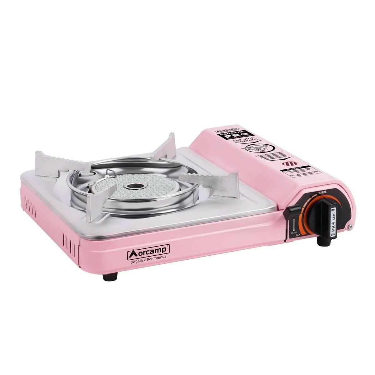Orcamp Seramik Pro Portatif Ocak Pembe