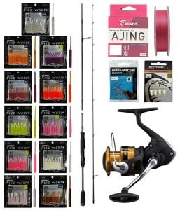 YekOutdoor ULTRA LRF Seti Savage Gear SG2 Ultra Light Game 2.13M 2-10GR &Shimano Makina FX 1000 FC