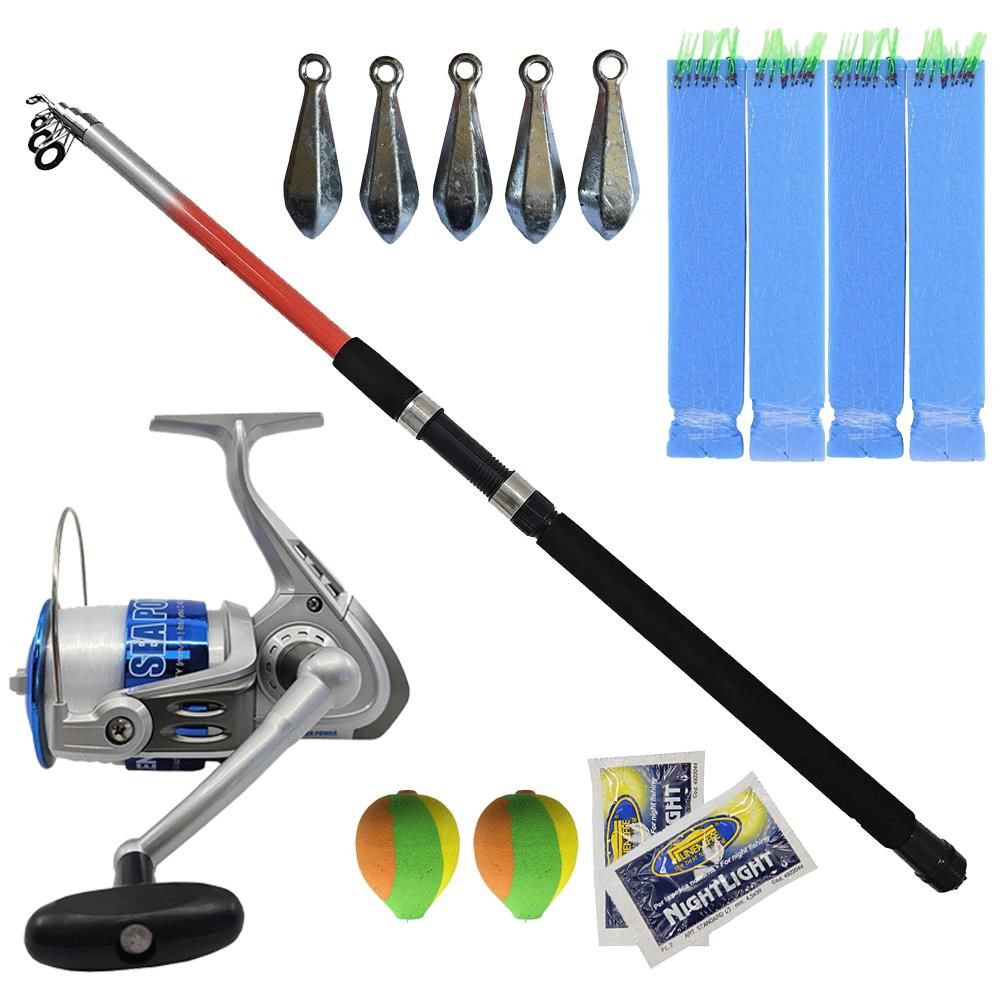 Balıkçı Surf Seti Kendo Sea Power 5000 Olta Makinesi-Kendo Elbe 3.50m 70-150gr Olta Kamışı-2 Fosfor-2 Şamandıra-5x 50gr Kurşun-4 Çapari
