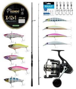 Yek Outdoor Pro Spin Seti Okuma Psycho Stick Game 243cm Ex-Fast 15-40gr 2 Parça Olta Kamışı&Savage Gear SGS8 4000 FD 8+1BB Olta Makinesi