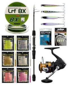 YekOutdoor Arrow Worm LRF Seti Okuma Lrf-Tele-706UL 212cm 1-8 gr Lrf Kamışı&Shimano Makina FX 2500 FC HG