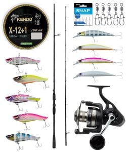 Yek Outdoor Pro Spin Seti Okuma Psycho Stick Game 274cm Ex-Fast 15-40gr 2 Parça Olta Kamışı&Savage Gear SGS8 4000 FD 8+1BB Olta Makinesi