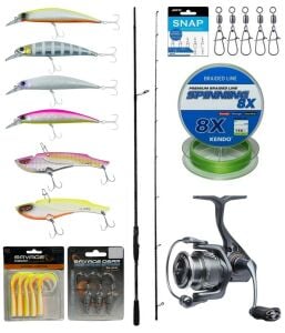 Yek Outdoor Pro Spin Seti Okuma Hakai Super Light Spin 8'11'' 271cm 10-40gr 2 Parça Olta Kamışı&Savage Gear Fazor 4000 Olta Makinesi