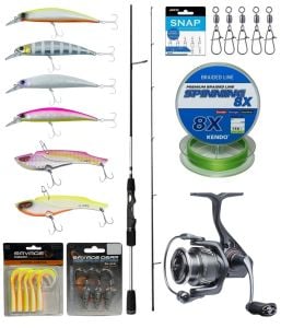 Yek Outdoor Pro Spin Seti Okuma Helios SX Spin 2,70cm 15-45 gr 2 Parça Spin Kamışı&Savage Gear Fazor 4000 Olta Makinesi