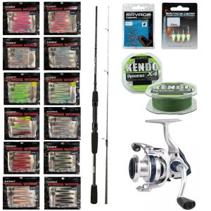 YekOutdoor Silikonlu LRF Seti Okuma Wave Power 228cm 2-12 gr Lrf Kamışı&Okuma ARIA-1000a Olta Makinesi