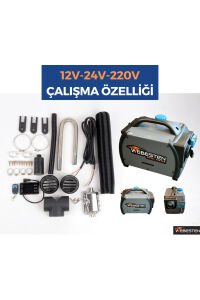 Çanta Tipi Seyyar 12V/24/220V 5KW Dizel Isıtıcı