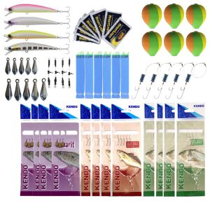 YekOutdoor Yemli,Yemsiz, Kurşun Arkası Rapala ve Çapari Hazır Takım Olta Yemi Seti