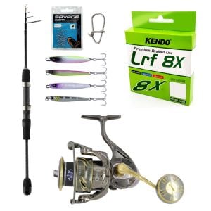 YekOutdoor Profesyonel LRF Olta Seti Okuma Lrf-Tele-706UL 210cm 1-8 gr Lrf Kamışı&Albastar Zesta 2000 Olta Makinesi