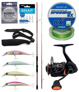 Yek Outdoor Spin Olta Seti Okuma Red Spin 9'2'' 279 cm 10-40 gr 2 Parça&Savage Gear Orange LTD 4000 FD 8+1BB Olta Makinesi