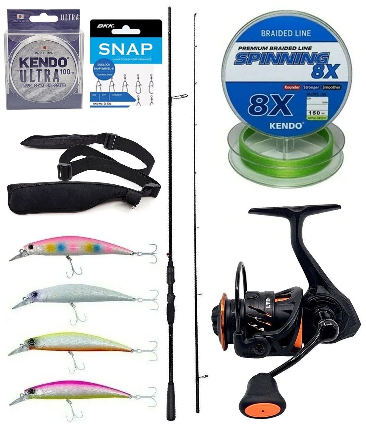 Yek Outdoor Spin Olta Seti Okuma Psycho Stick Game 274cm Ex-Fast 15-40gr 2 Parça Olta Kamışı&Savage Gear Orange LTD 4000 FD 8+1BB Olta Makinesi