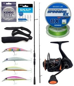 Yek Outdoor Spin Olta Seti Okuma Psycho Stick Game 243cm Ex-Fast 15-40gr 2 Parça Olta Kamışı&Savage Gear Orange LTD 4000 FD 8+1BB Olta Makinesi