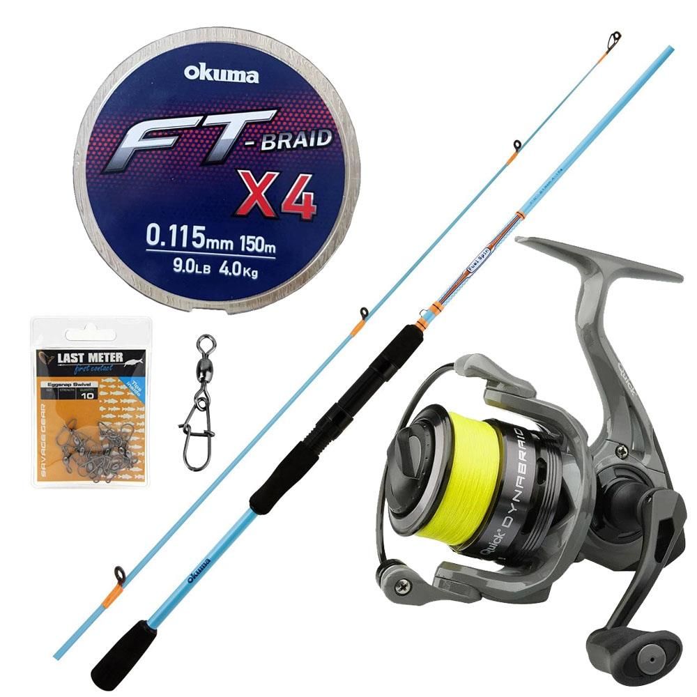 YekOutdoor Spin Olta Seti Okuma Fuel Spin 2,44 cm 15-40 gr 2 Parça Spin Kamışı&Dam Quick Fun-Tech 3 MK1 3000 FD 2+1BB Olta Makinesi
