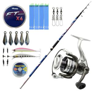 YekOutdoor Surf Oltası Seti Lineaeffe Power Drive 3.60Mt Up to 200gr Surf Kamışı&Dam Quick Impressa 3 5000 FD 2+1BB Olta Makinesi