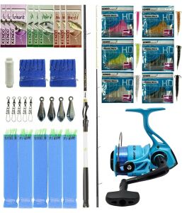 Yek Outdoor Hazır Tekne Oltası Seti Okuma Wave Boat 180H 2 Parça Tekne Kamışı&Kendo Ocean Cast 5000 Olta Makinesi