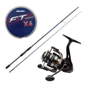 Yek Outdoor Spin Olta Seti Savage Gear SGS6 All-Around 8'3''/2.51m 12-42 gr 2 Parça&Savage Gear SG6 4000 FD 8+1BB Olta Makinesi