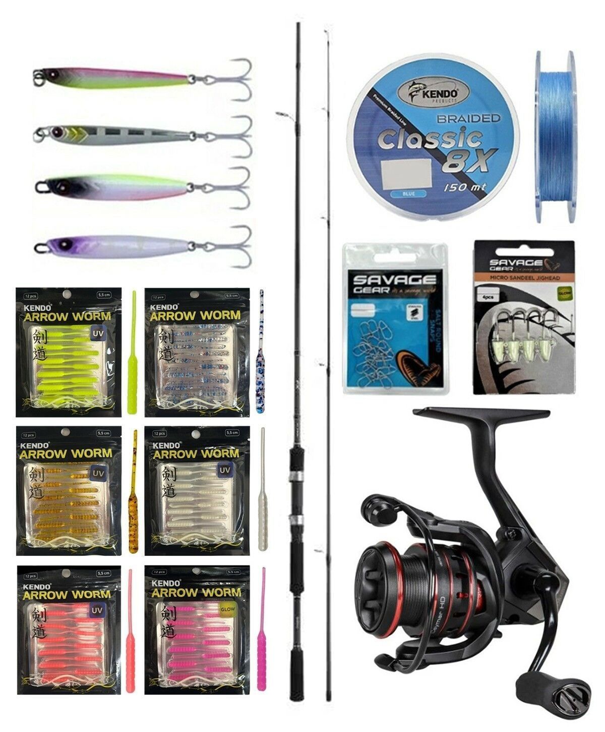 YekOutdoor FireWorm LRF Seti Shimano Kamış FX XT Spinning Moderate Fast 2,10m 1-11g 2pc&Okuma Ceymar HD CHD-2500A 7+1BB Olta Makinesi