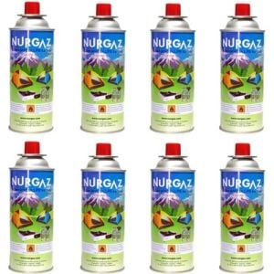 Nurgaz 220 gr Kartuş 8 Li Set