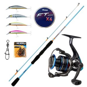 YekOutdoor Spin Oltası Seti Dam Quick Fun-Tech 3 MK1 5000 FD 2+1BB Olta Makinesi&Okuma Fuel Spin 2,74 cm 7-30 gr 2 Parça Spin Kamışı