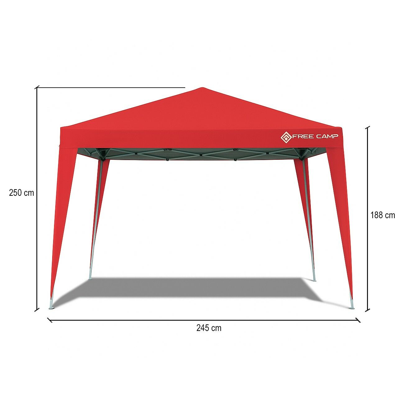 Yek Outdoor 2.4 X 2.4 M Katlanır Portatif Polyester Gazebo - Çardak - Bahçe Kamelyası & Gölgelik
