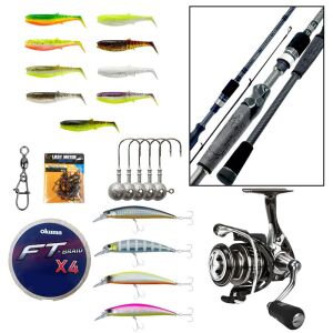 YekOutdoor Yemli Spin Olta Seti Okuma Helios Air 2,70 cm 30-80 gr 2 Parça Spin Kamışı&Okuma ITX-4000H 7+1 bb Olta Makinesi