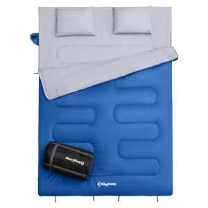 Kingcamp Oxygen 250-D Çift Kişilik Yastıklı Uyku Tulumu Blue