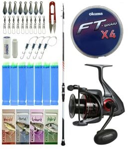 Yek Outdoor Tekne Olta Seti Shimano Kamış Vengeance AX Boat Tele 1,80m 150g 3pc&Okuma Ceymar C-6000A 7+1BB Olta Makinesi